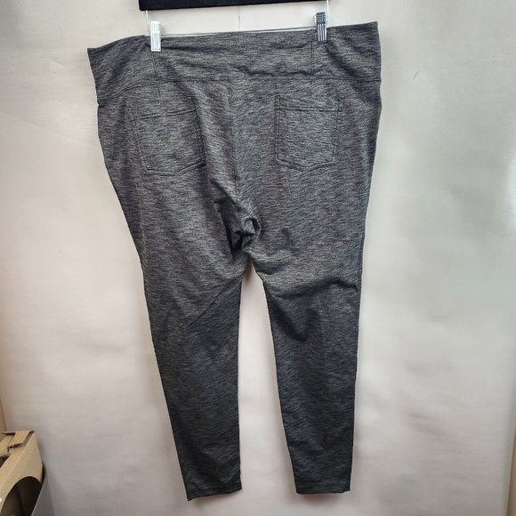 Athleta Heather Gray Exercise Stretch Activewear Leggings Pants Size 2X - Picture 6 of 8